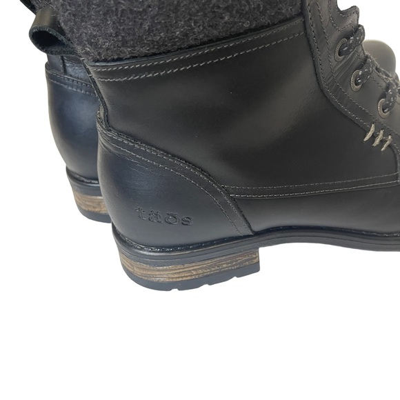 Taos CutieWomen’s Black Leather Hiking Gorpcore Size 8.5 - Picture 4 of 12